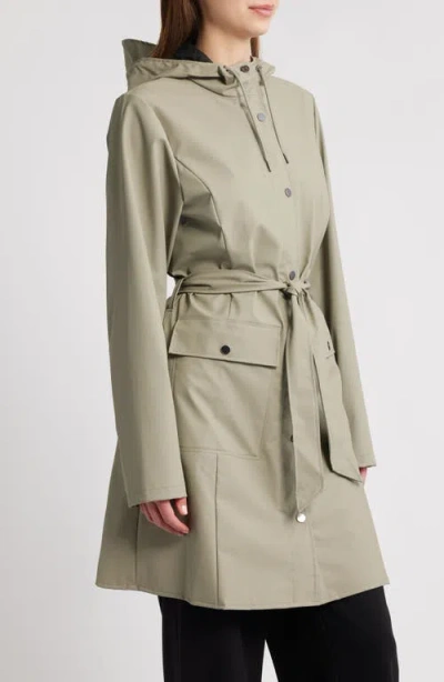 Rains Curve Waterproof Belted Jacket