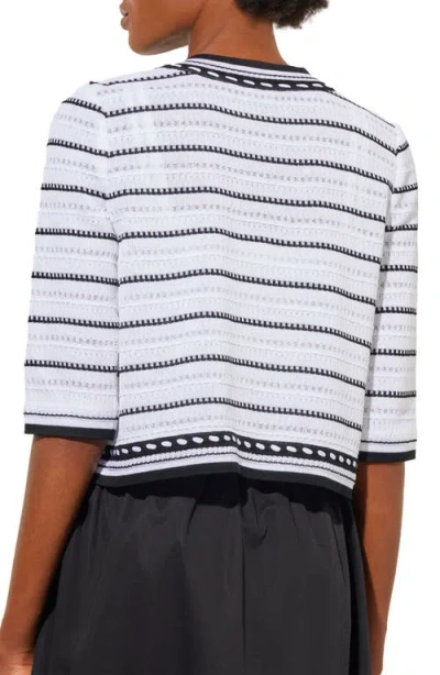 Ming Wang Stripe Cardigan