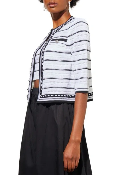Ming Wang Stripe Cardigan