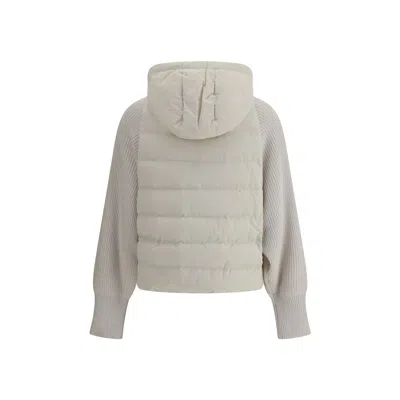 Brunello Cucinelli Wool Sleeved Down Women's Jacket