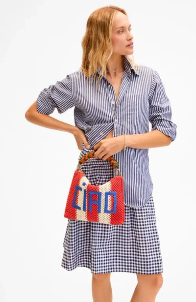 Clare V . Ciao Crochet Flat Clutch