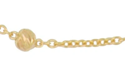 Bony Levy 14k Gold Ball Station Chain Necklace