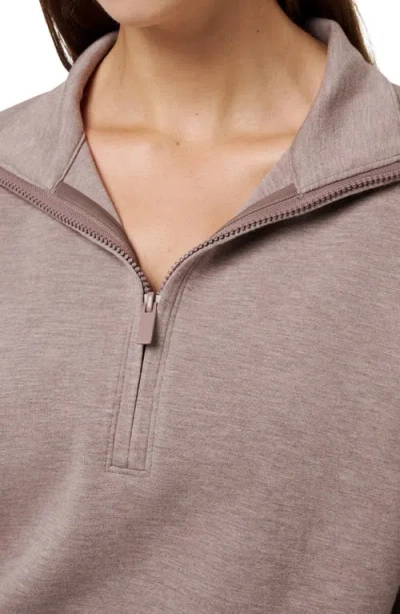 Travismathew Skyloft Soft Echo Half Zip Pullover In Gray