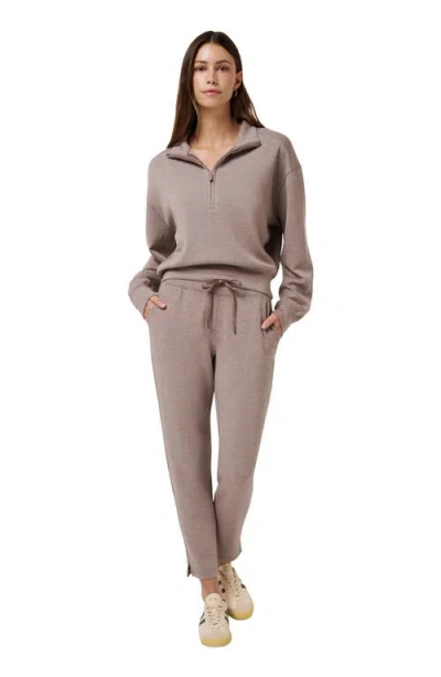 Travismathew Skyloft Soft Echo Half Zip Pullover In Gray