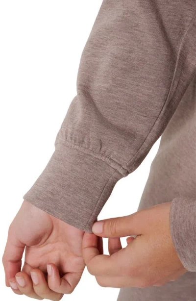 Travismathew Skyloft Soft Echo Half Zip Pullover In Gray