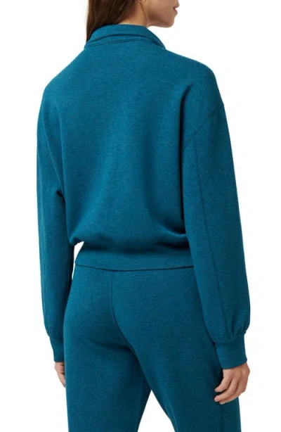Travismathew Skyloft Soft Echo Half Zip Pullover In Blue