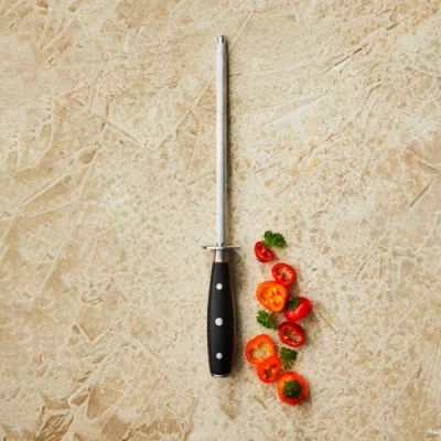 Cuisine::pro ® Iconix® Sharpening Steel 8" In Black