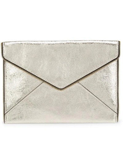 Rebecca Minkoff Envelope Clutch Bag In Metallic