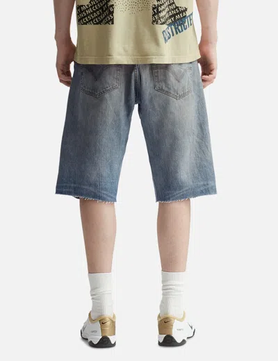 Barriers Worldwide Cowrie Shell Denim Shorts