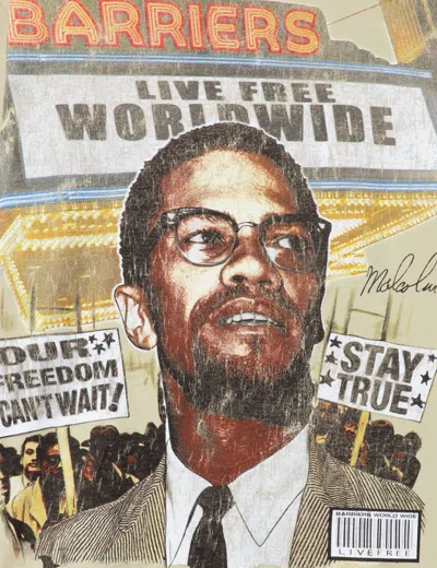 Barriers Worldwide Malcolm X Apollo T-shirt