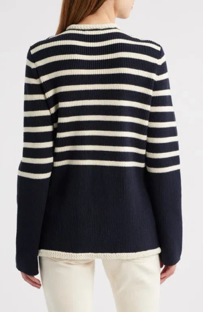 Rag & Bone Nora Stripe Cotton Blend Cardigan