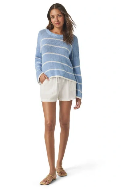 Splendid Maris Stripe Boxy Cotton Blend Sweater