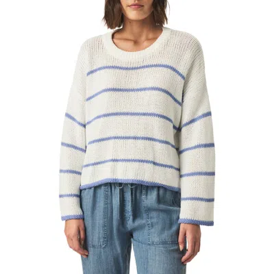 Splendid Maris Stripe Boxy Cotton Blend Sweater