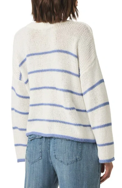 Splendid Maris Stripe Boxy Cotton Blend Sweater
