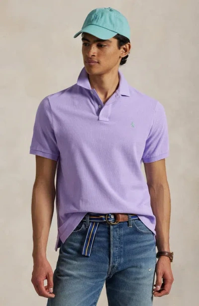 Polo Ralph Lauren Classic Fit Solid Purple Cotton Piqué Polo