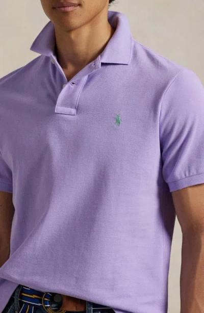 Polo Ralph Lauren Classic Fit Solid Purple Cotton Piqué Polo