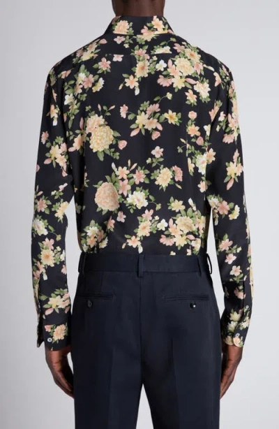 Tom Ford Hendrix Floral Silk Button-down Shirt