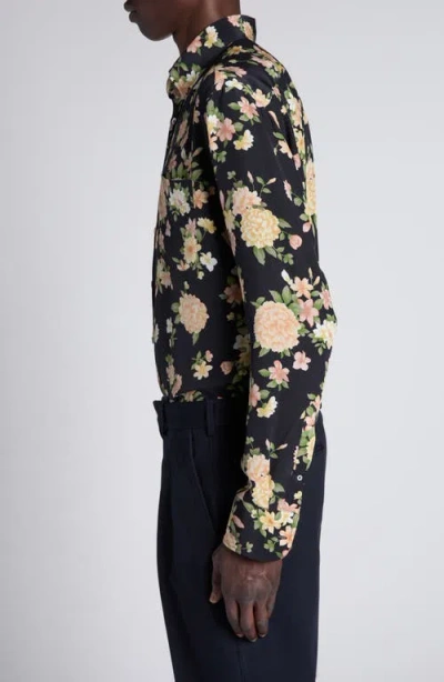 Tom Ford Hendrix Floral Silk Button-down Shirt