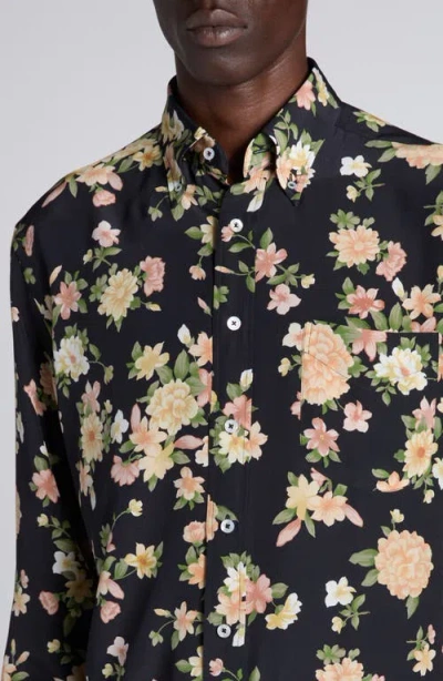 Tom Ford Hendrix Floral Silk Button-down Shirt