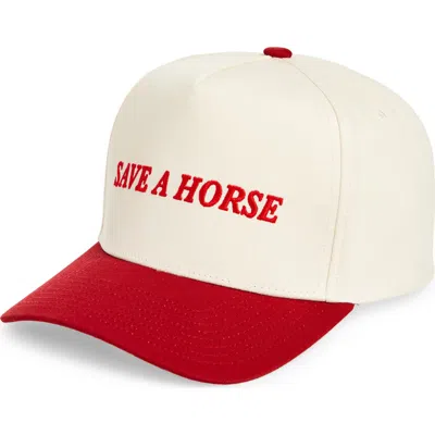 Brixton Save A Horse Organic Cotton Twill Baseball Cap