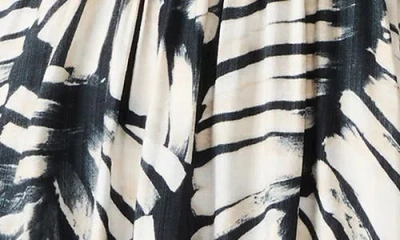 Steve Madden Jackie Printed Asymmetric Midi Dress In Multi