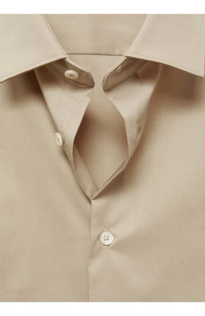 Mango Stretch Button-up Shirt