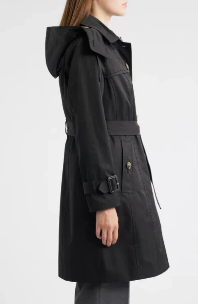 London Fog Heritage Trench Raincoat With Removable Hood