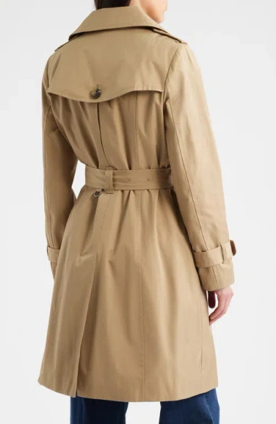 London Fog Heritage Trench Raincoat With Removable Hood