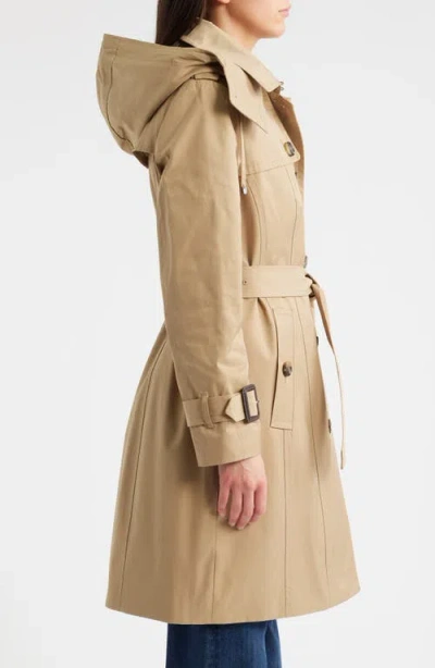 London Fog Heritage Trench Raincoat With Removable Hood