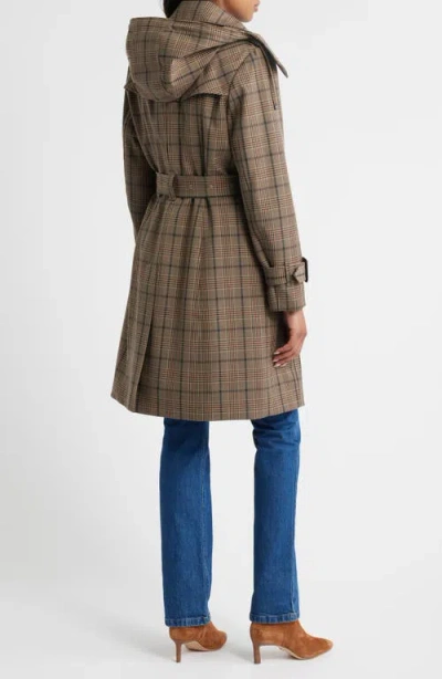 London Fog Heritage Trench Raincoat With Removable Hood