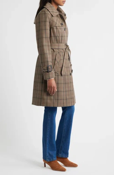 London Fog Heritage Trench Raincoat With Removable Hood