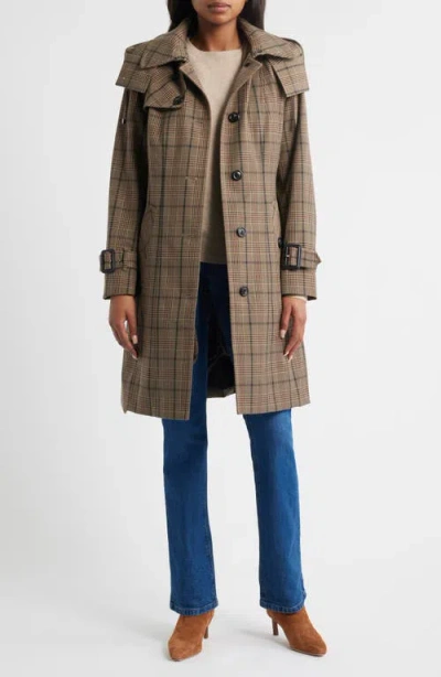 London Fog Heritage Trench Raincoat With Removable Hood