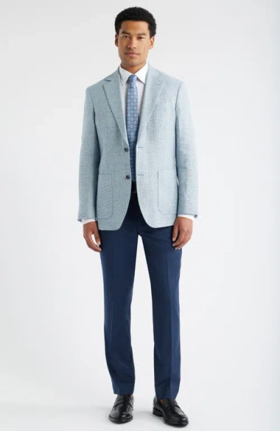 Nordstrom Wool & Linen Tweed Sport Coat In Blue