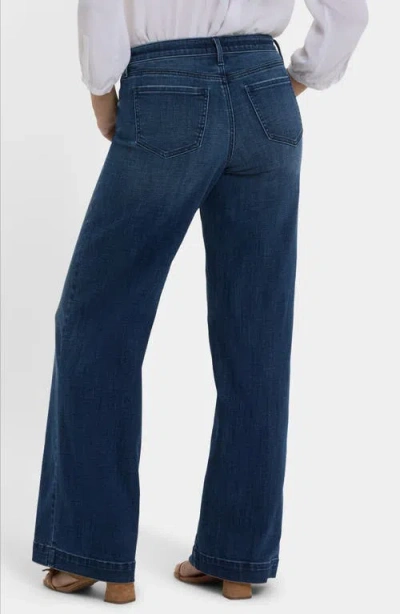 Nydj Teresa High Waist Wide Leg Jeans In Blue
