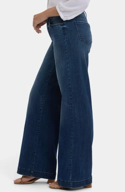 Nydj Teresa High Waist Wide Leg Jeans In Blue
