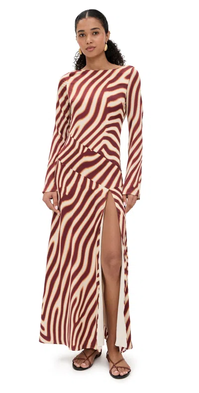 Seven Wonders Montie Sleeved Maxi Dress Montie Choc