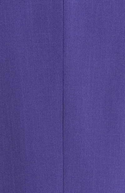 Kasper Open Front Stretch Crepe Blazer In Blue