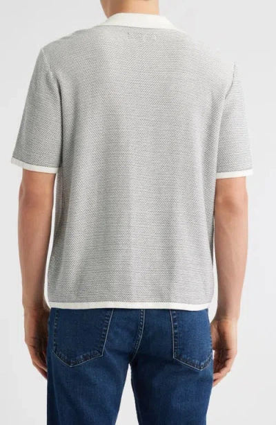 Rag & Bone Norton Knit Camp Shirt In Gray