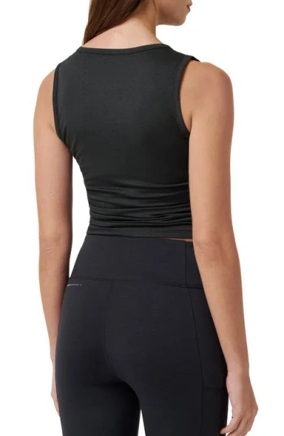 Travismathew Skyline Ruched Jersey Tank In Black