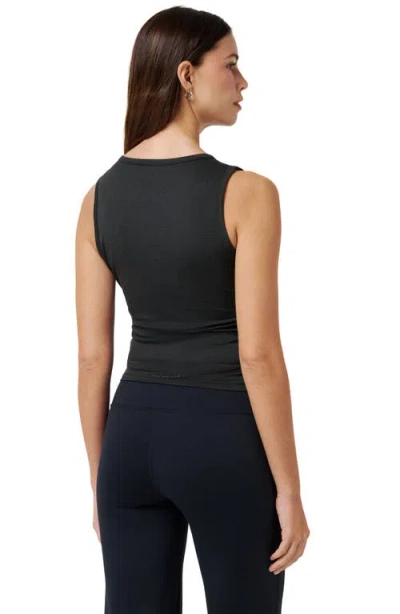 Travismathew Skyline Ruched Jersey Tank In Black