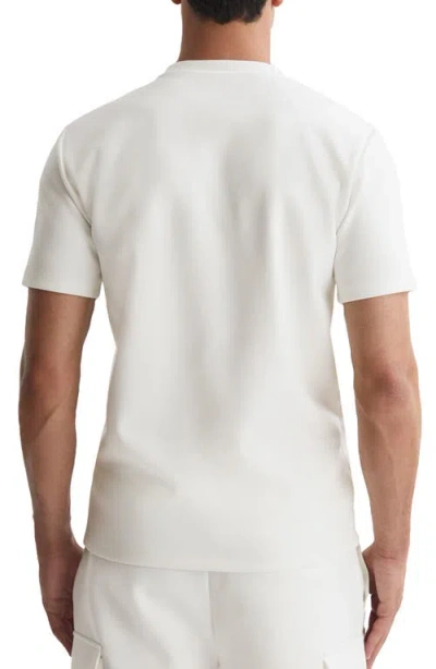Reiss White Mercerised-cotton Crew-neck T-shirt In White