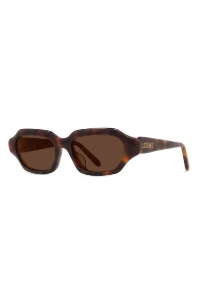 Loewe Slim Rectangular Sunglasses, 51mm