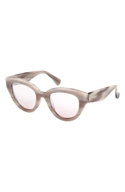 Max Mara Glimpse 50mm Polarized Cat Eye Sunglasses