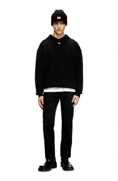 Diesel ® Logo Patch Relaxed Fit Organic Cotton Hoodie