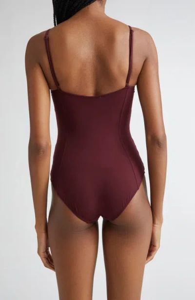 Ulla Johnson Dalila Ruched One-piece Swimsuit