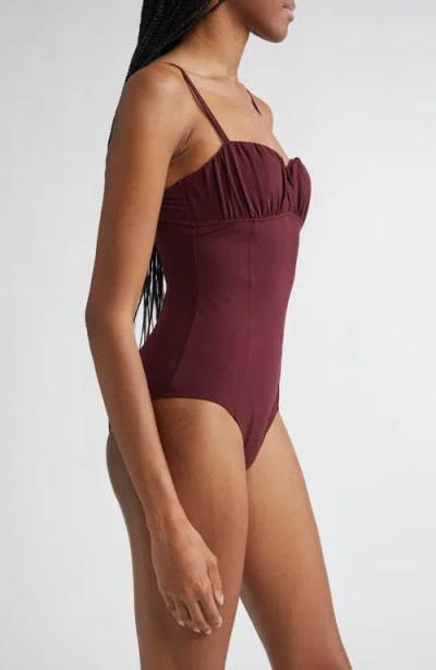 Ulla Johnson Dalila Ruched One-piece Swimsuit