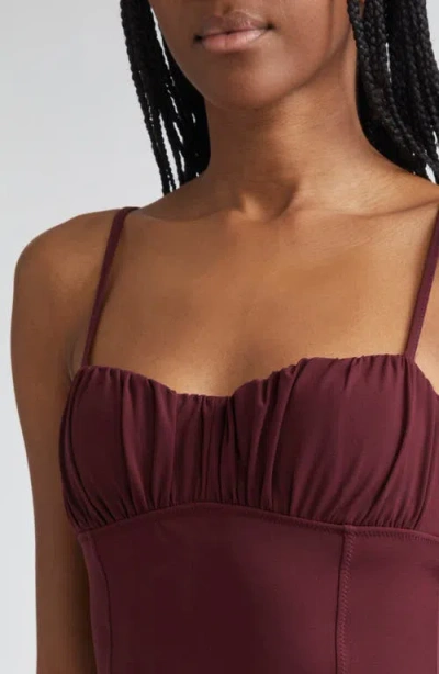 Ulla Johnson Dalila Ruched One-piece Swimsuit