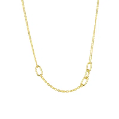 Spero London Women's Sterling Silver Chain & Link Necklace - Gold