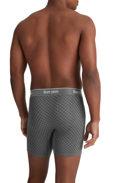 Tommy John 3-pack Second Skin 6-inch Stretch Modal Boxer Briefs In Gray