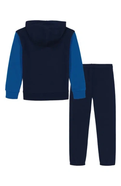 Under Armour Kids' Rival Performance Fleece Hoodie & Sweatpants Set In Blue